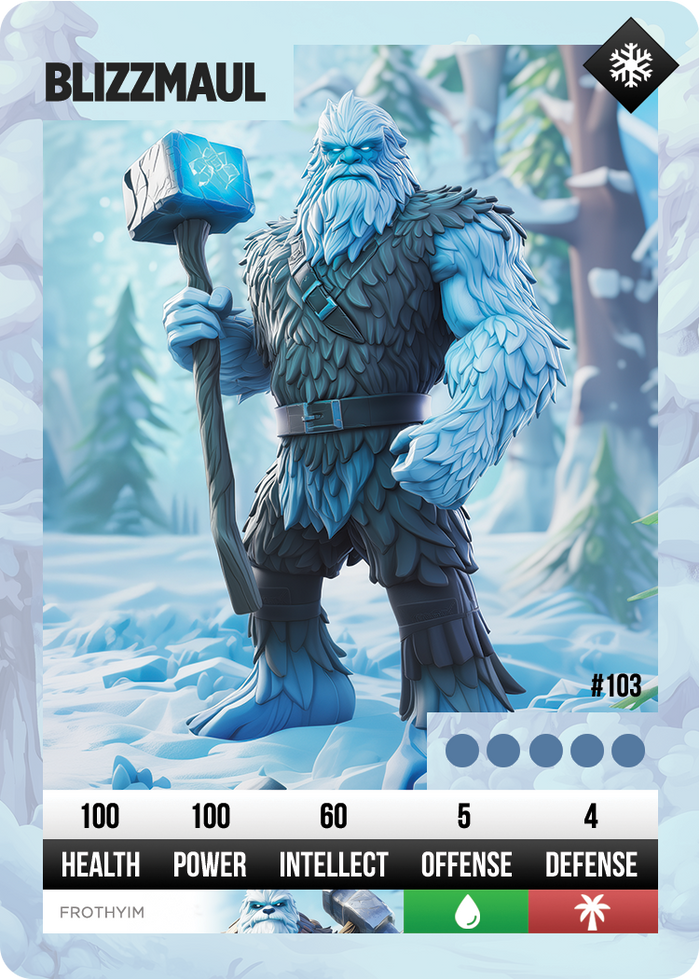 The finished First Edition card